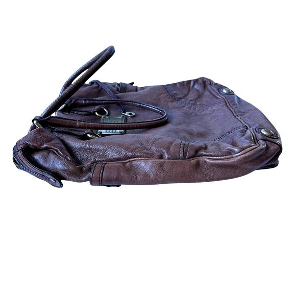 Marc by Marc Jacobs Shoulder Bag Brown Faux Leather Standard Supply 14"x14"x5" - Picture 9 of 12